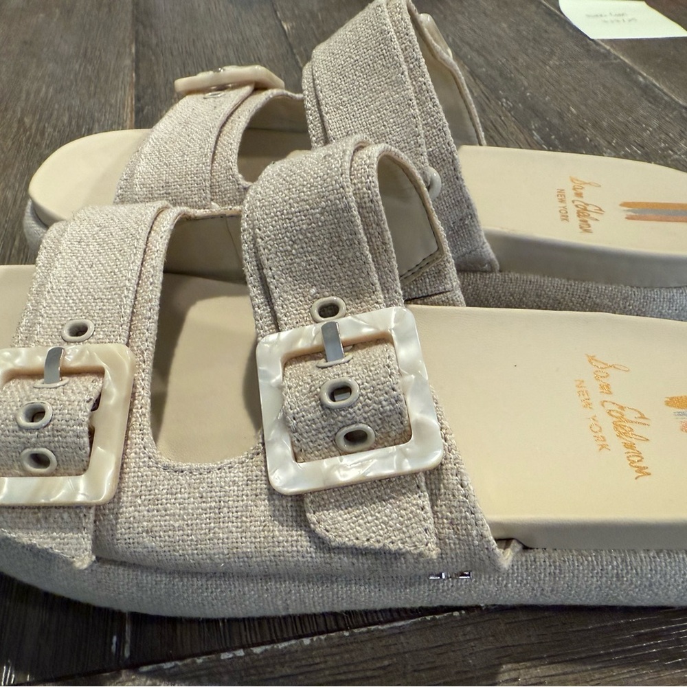 Sam Edelman Cream Mules Comfortable Slip-On Design